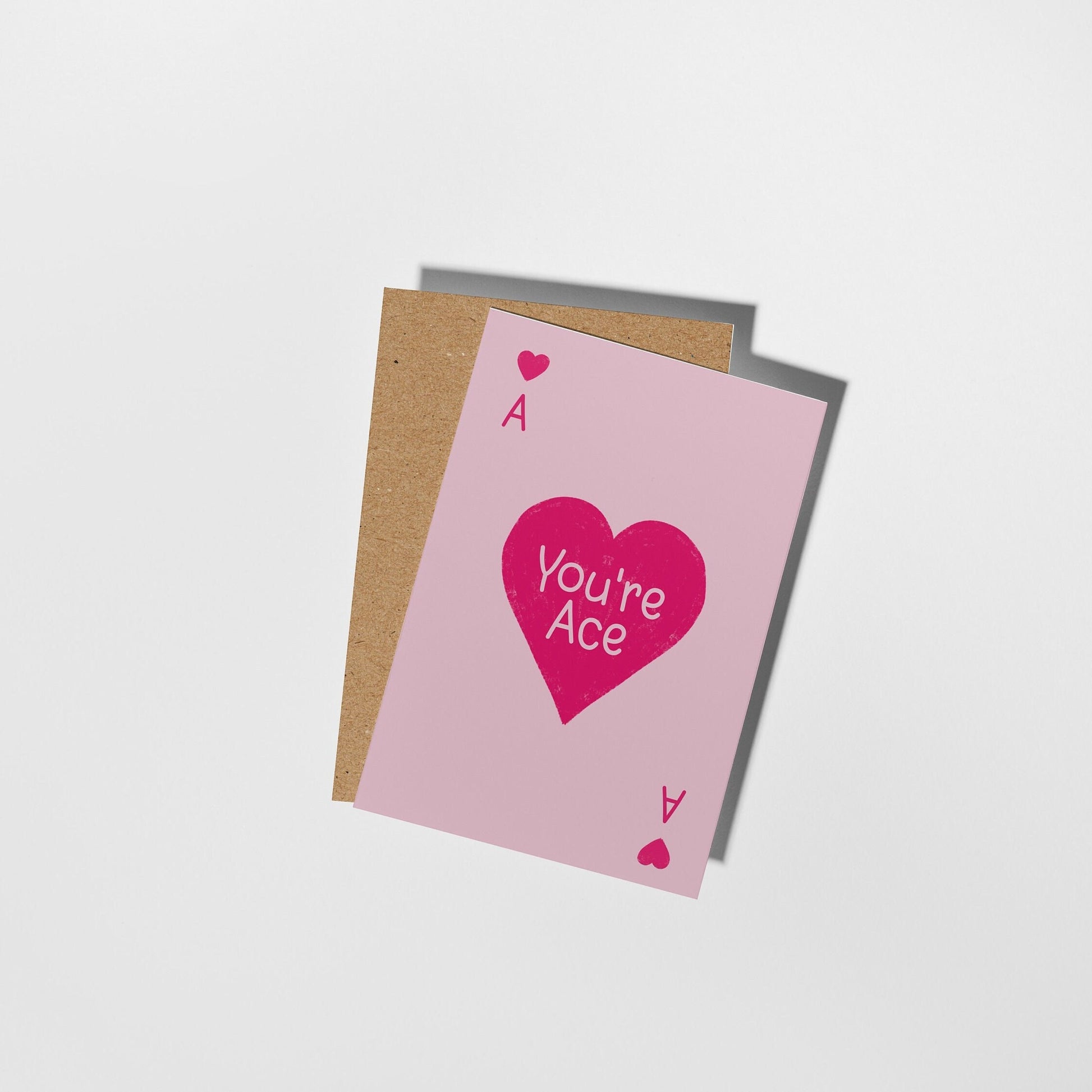 You're Ace Card. Valentines Love, Anniversary, Best Friend, Congratulations Card - PulpKo