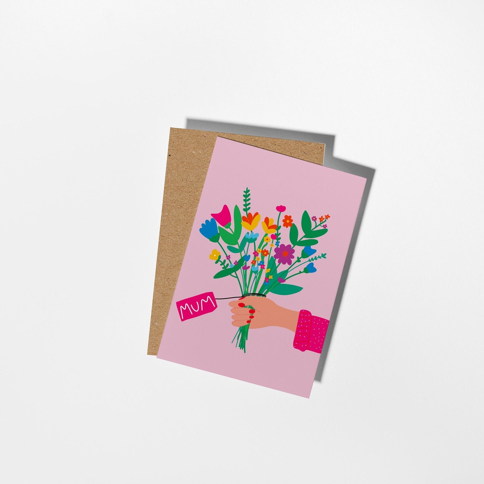 Floral Card for Mum, Perfect for Birthdays, Anniversaries, and Special Occasions - PulpKo