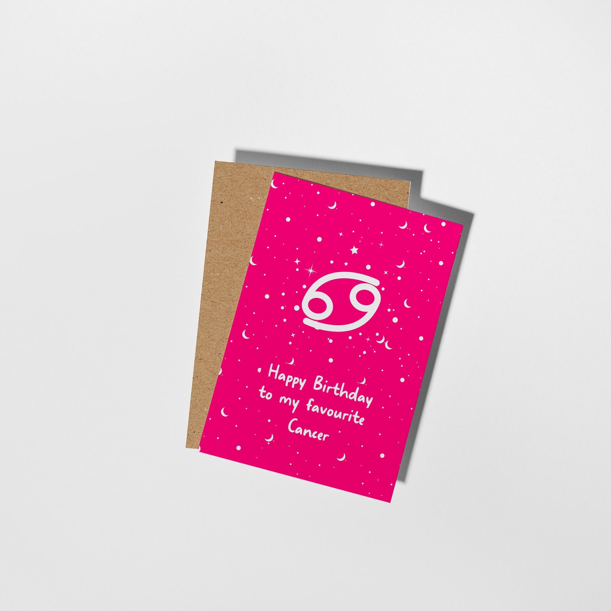 Cancer Birthday Card, Star Sign Birthday Card - PulpKo