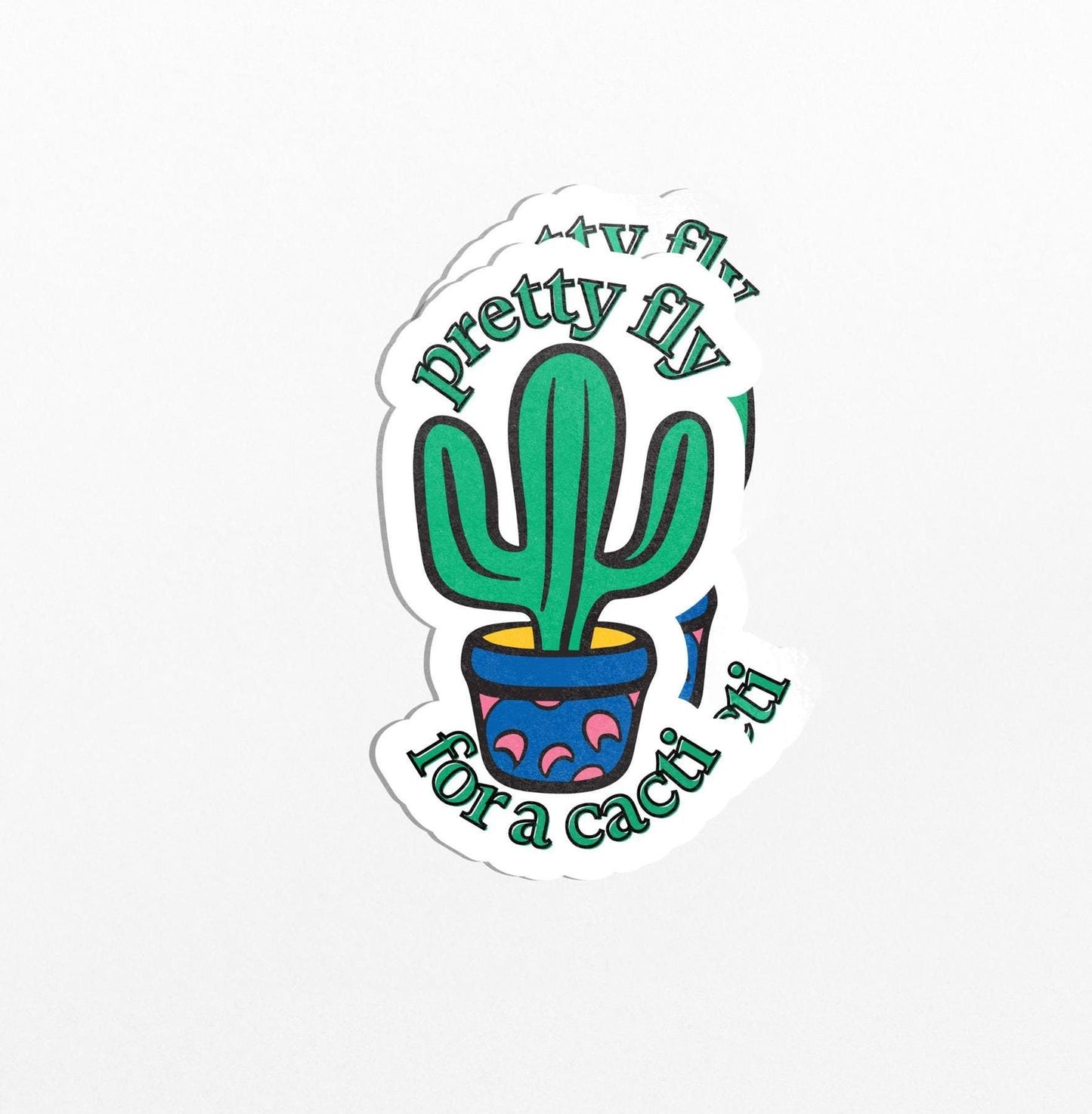 Cacti Vinyl Plant Sticker For Laptop, Water Bottle, Notebooks - PulpKo