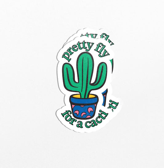 Cacti Vinyl Plant Sticker For Laptop, Water Bottle, Notebooks - PulpKo