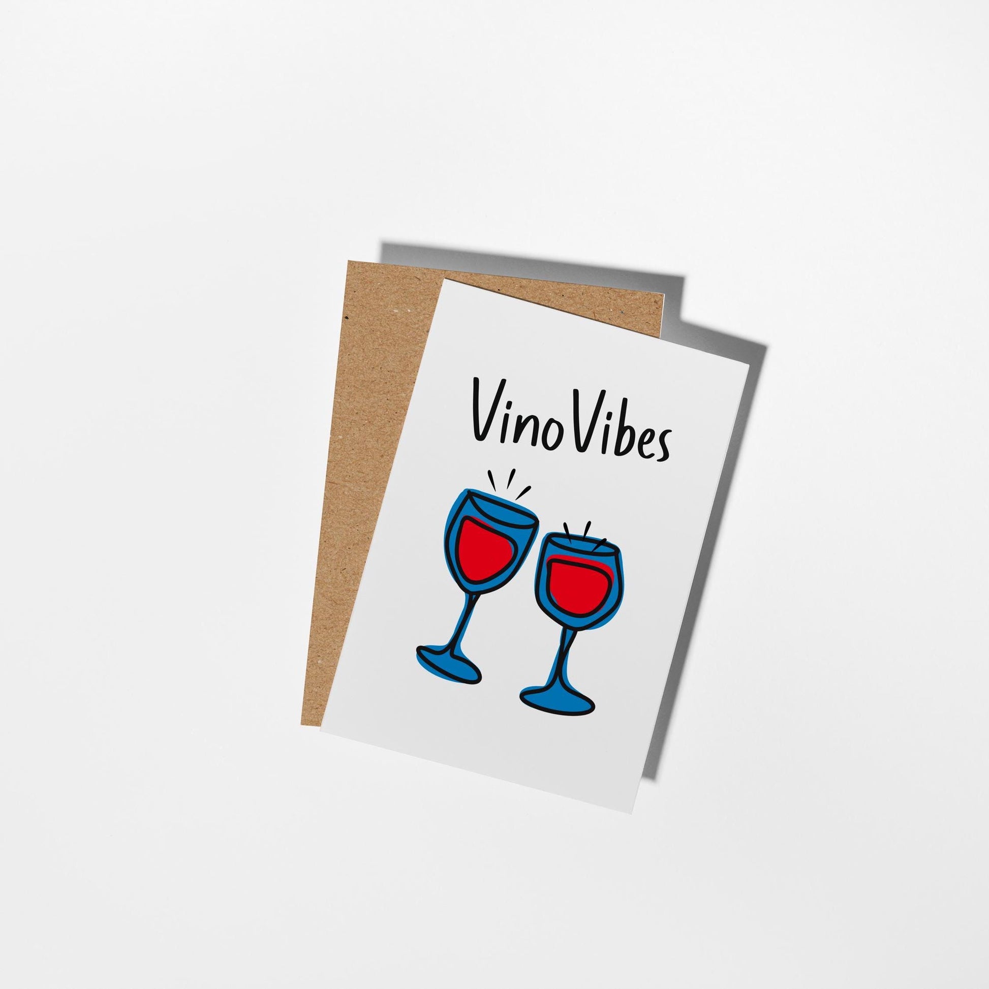 Vino Vibes Celebration Card, For Birthdays, New Jobs, and any other Special Occasion - PulpKo