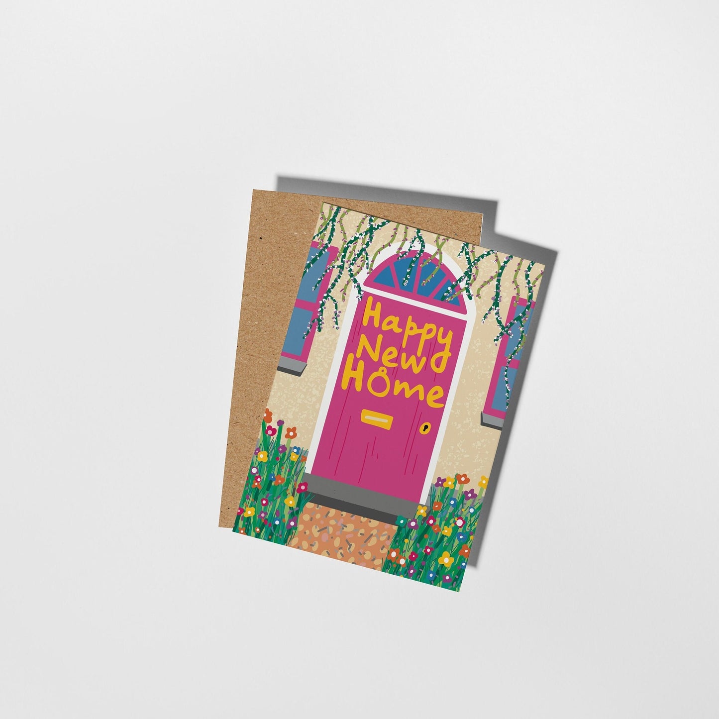 New Home Illustrated Greeting Card - PulpKo