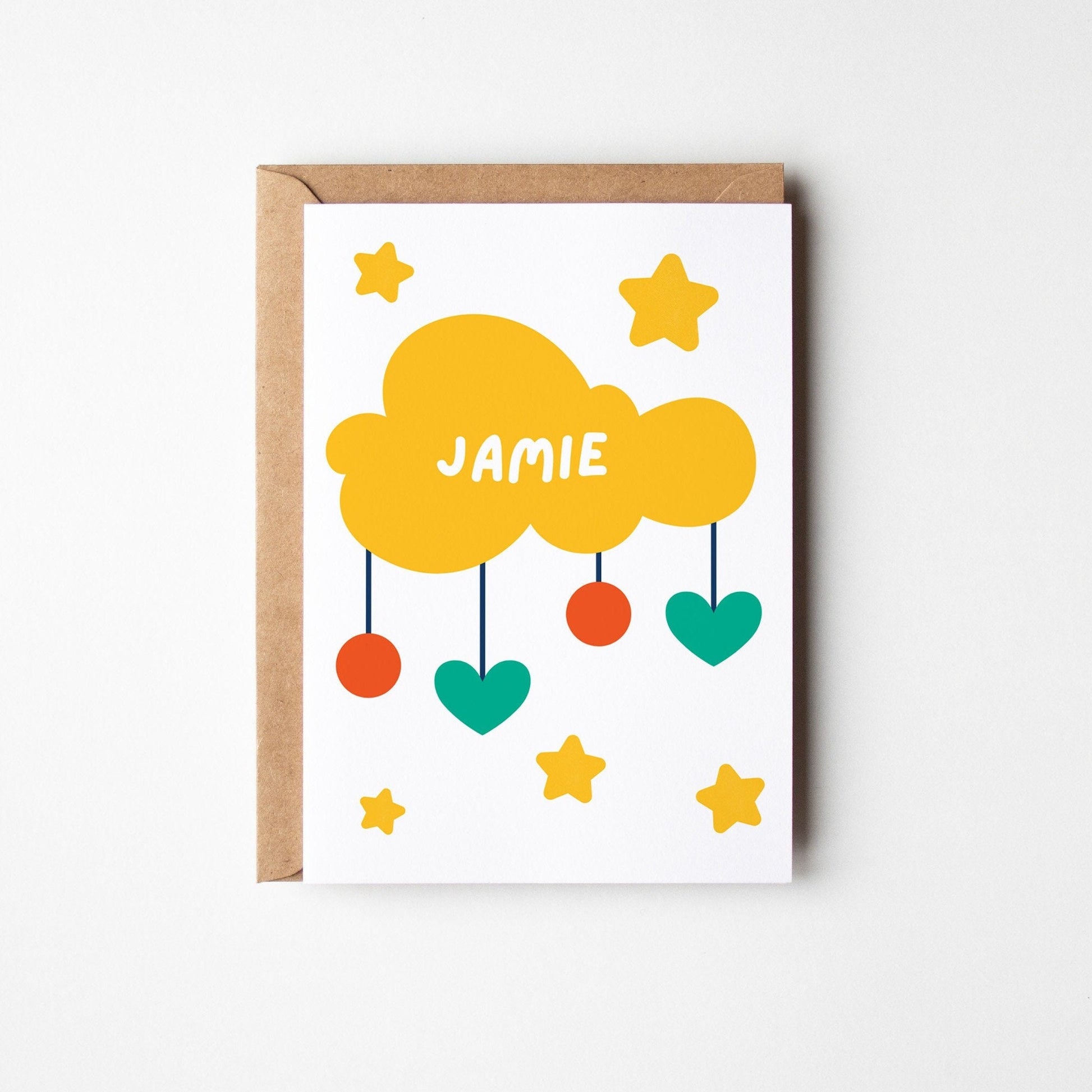 Neutral Welcome Baby Greeting Card - PulpKo