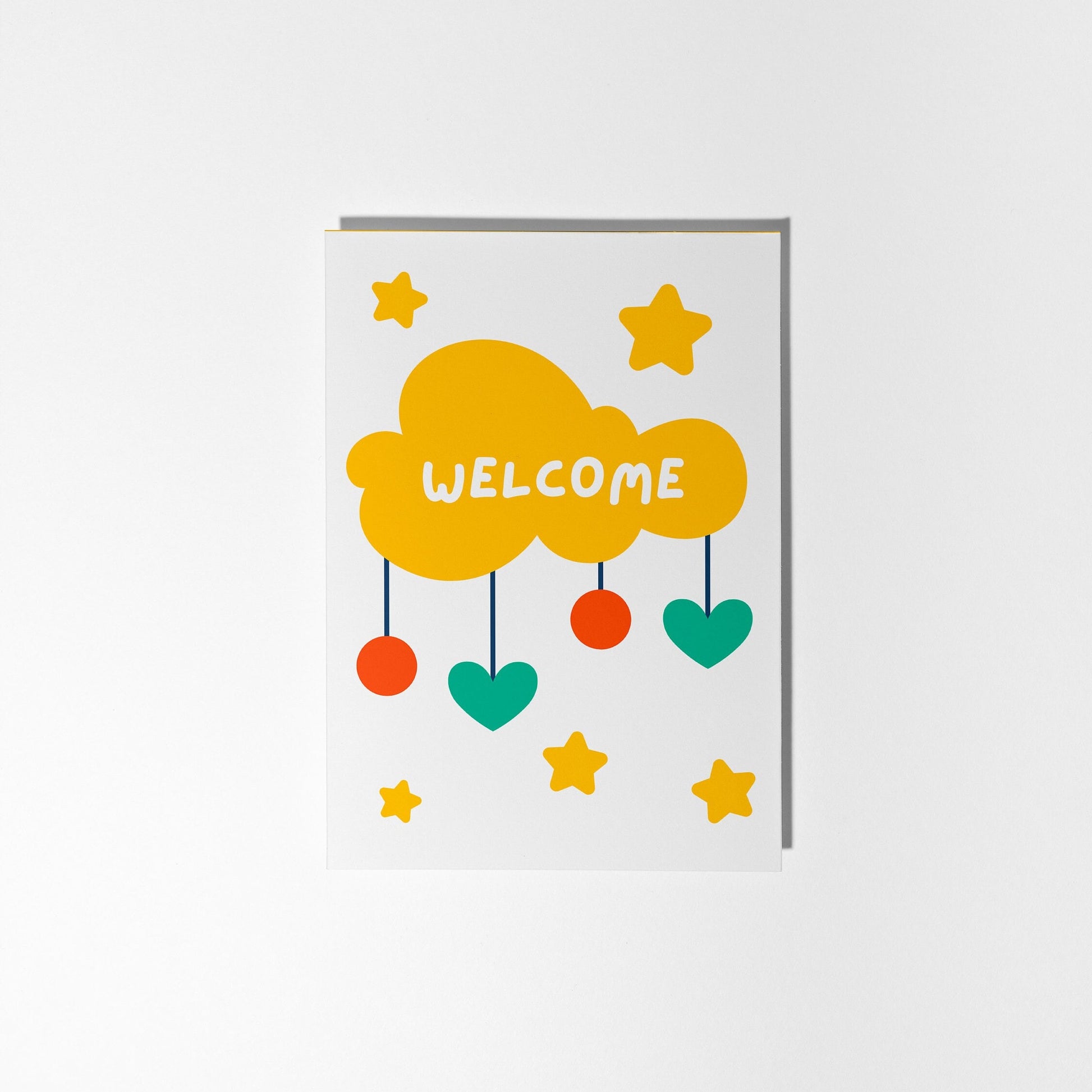 Neutral Welcome Baby Greeting Card - PulpKo