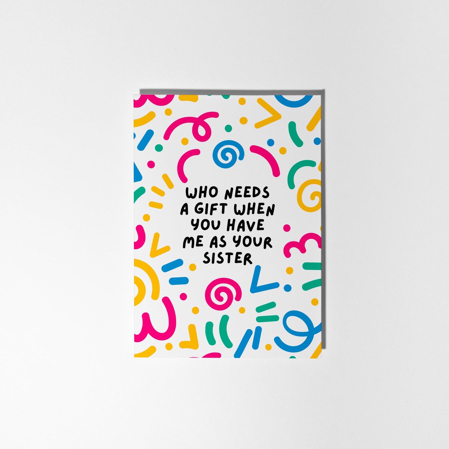 Sister Birthday Card, Funny Card for Sister - PulpKo