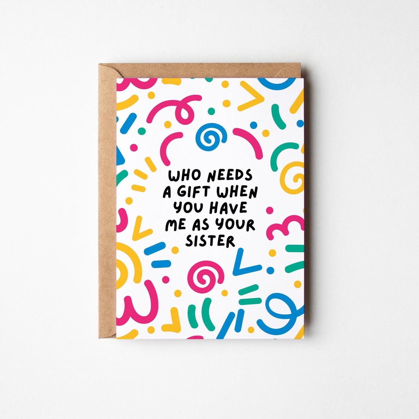 Sister Birthday Card, Funny Card for Sister - PulpKo