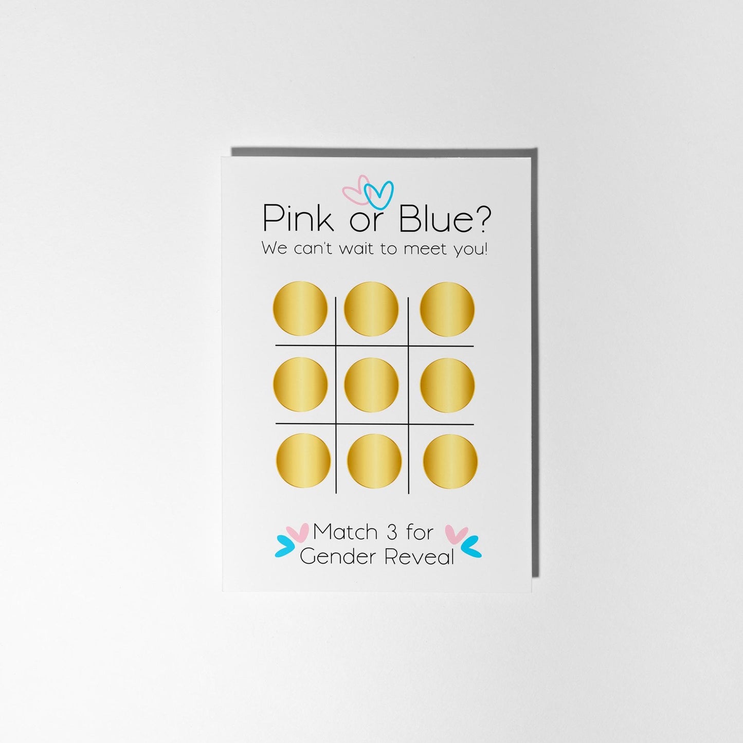 Gender Reveal Scratch Card. Will it be Pink or Blue? - PulpKo