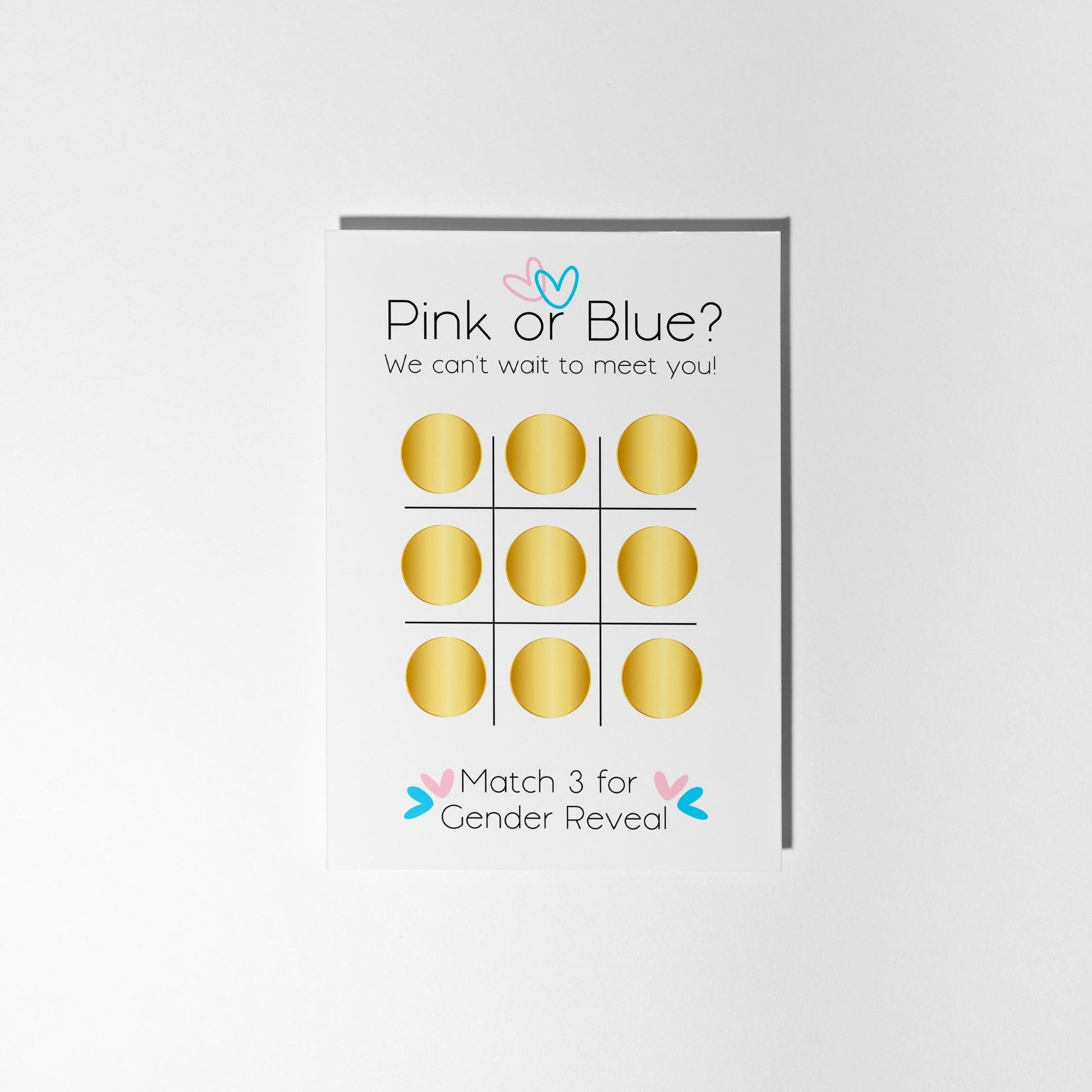 Gender Reveal Scratch Card. Will it be Pink or Blue? - PulpKo