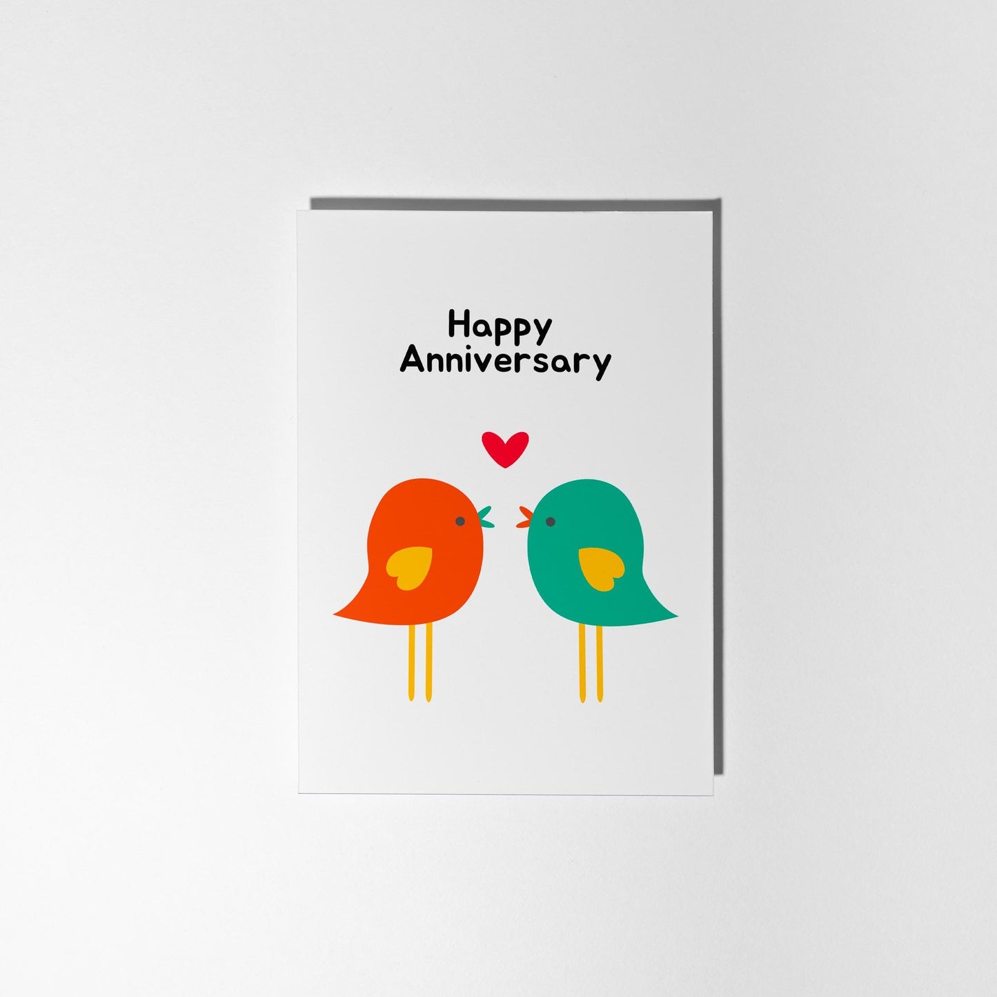 Lovebirds Anniversary Card - PulpKo