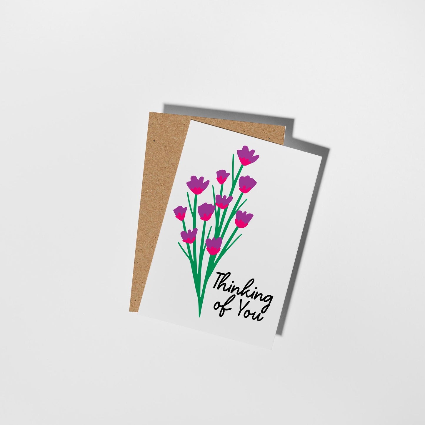 Thinking of You Floral Greeting Card - PulpKo