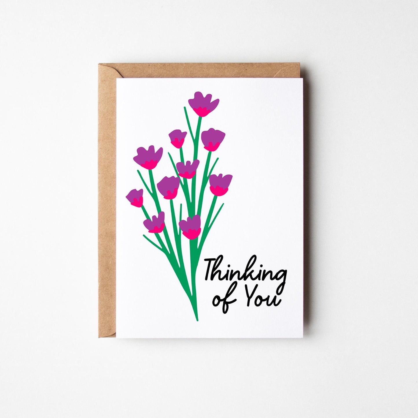 Thinking of You Floral Greeting Card - PulpKo