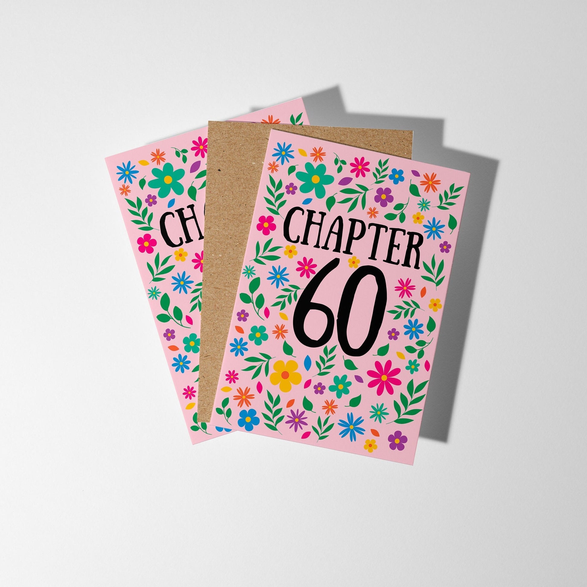 Chapter 60, Bright Floral 60th Birthday Card - PulpKo