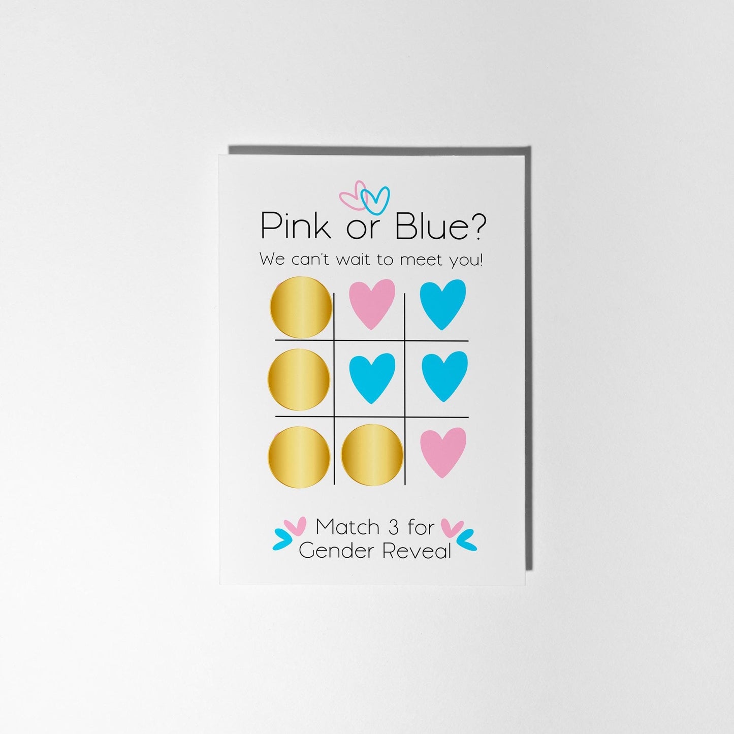 Gender Reveal Scratch Card. Will it be Pink or Blue? - PulpKo