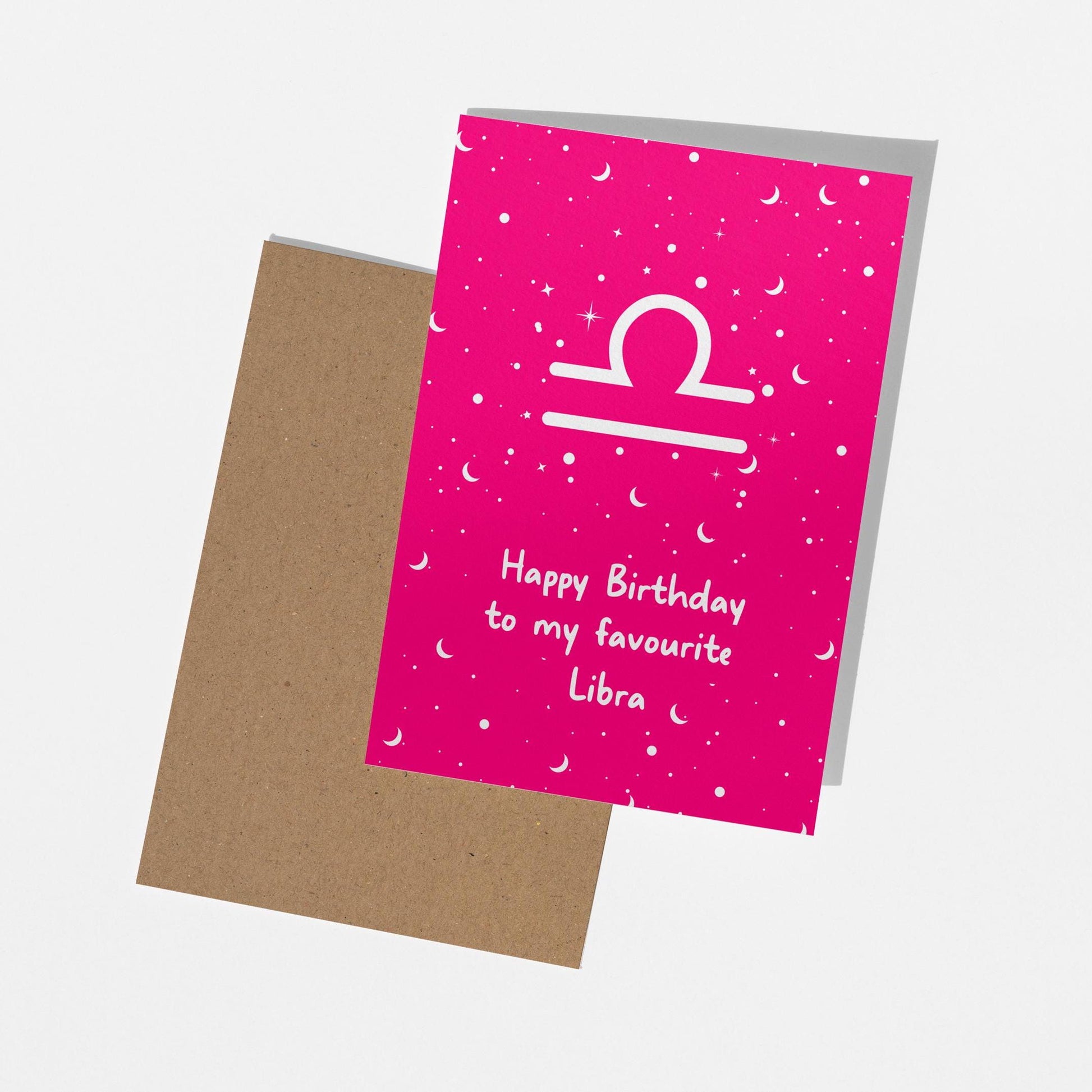 Libra Birthday Card - Star Sign Birthday - PulpKo