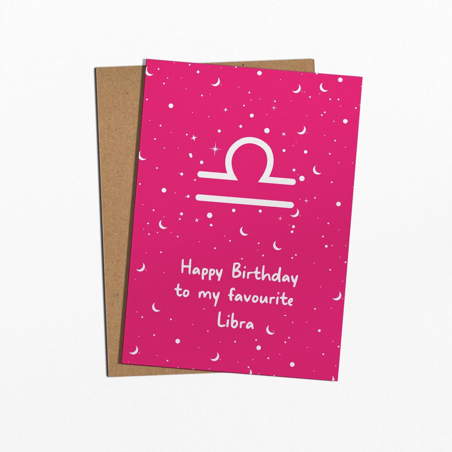 Libra Birthday Card - Star Sign Birthday - PulpKo