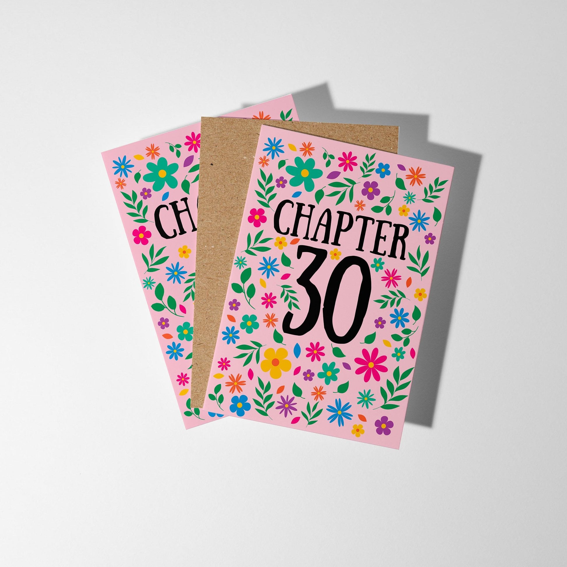 Chapter 30, Bright Floral 30th Birthday Card - PulpKo