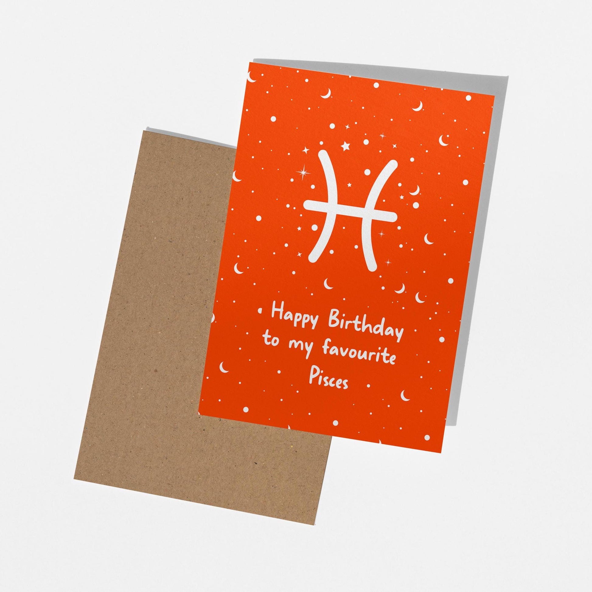 Pisces Birthday Card - Star Sign Birthday - PulpKo