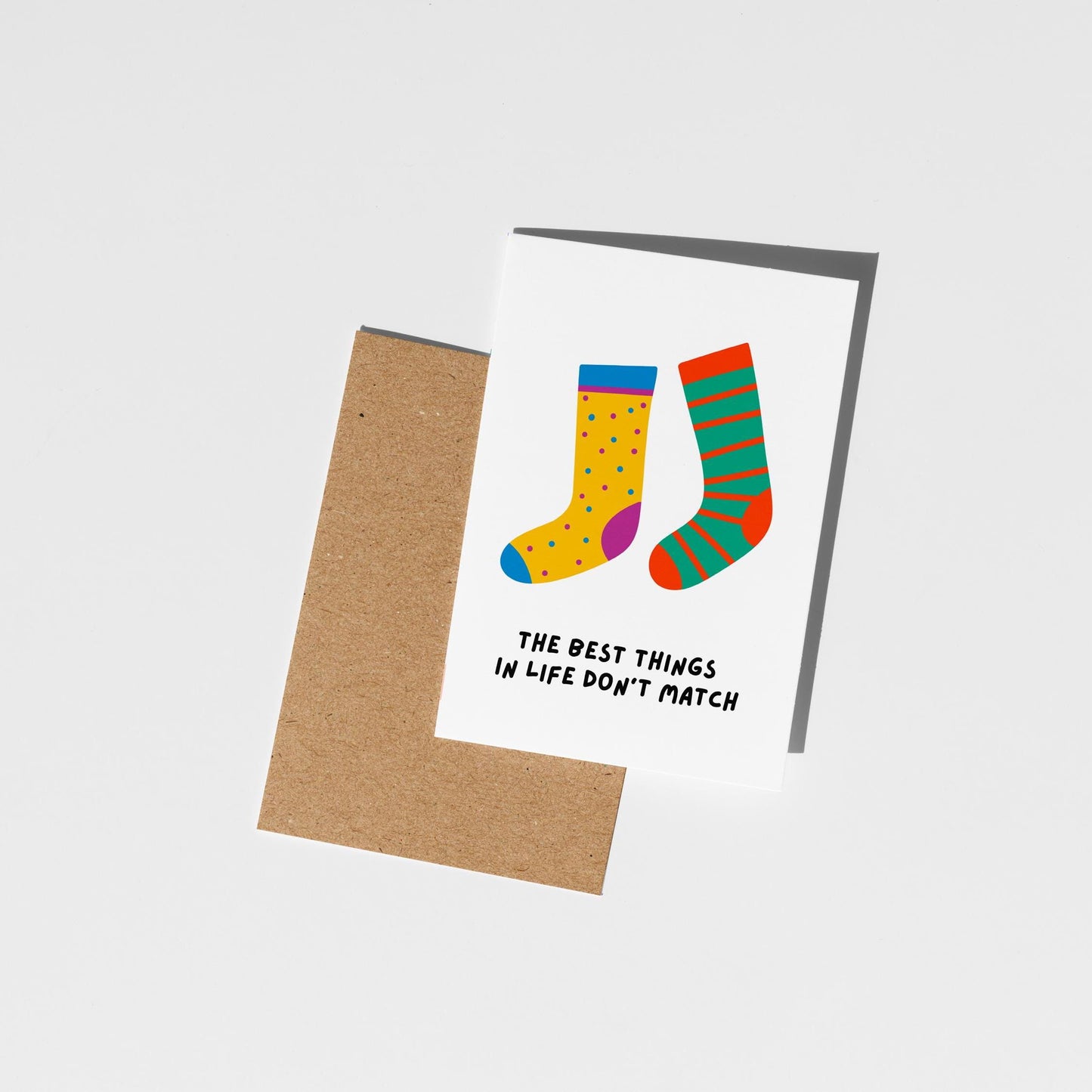 Odd Socks Anniversary or Friendship Card - PulpKo