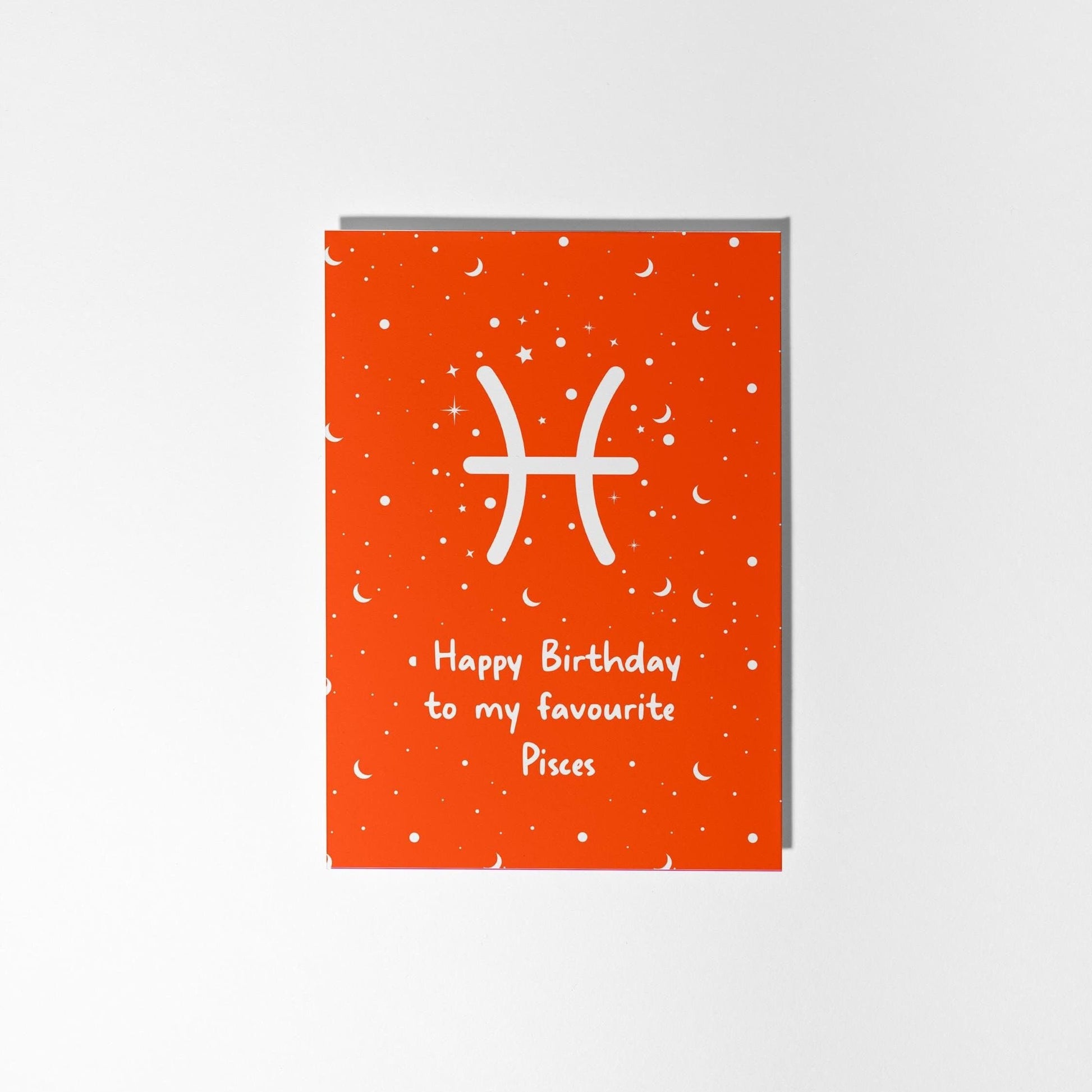 Pisces Birthday Card - Star Sign Birthday - PulpKo