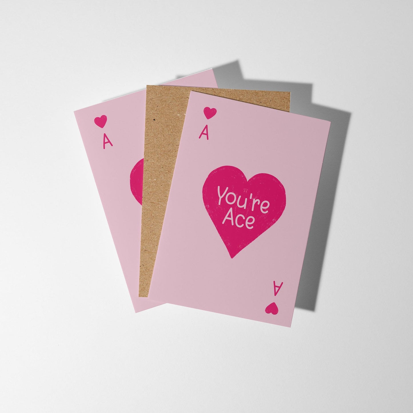 You're Ace Card. Valentines Love, Anniversary, Best Friend, Congratulations Card - PulpKo