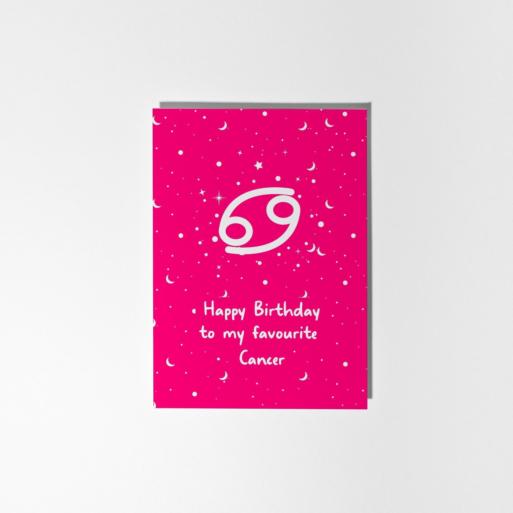 Cancer Birthday Card, Star Sign Birthday Card - PulpKo