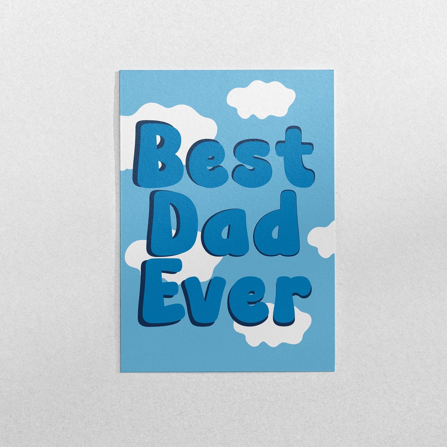 Best Dad Ever Card – Fun and Bold Birthday Card for Dad - PulpKo