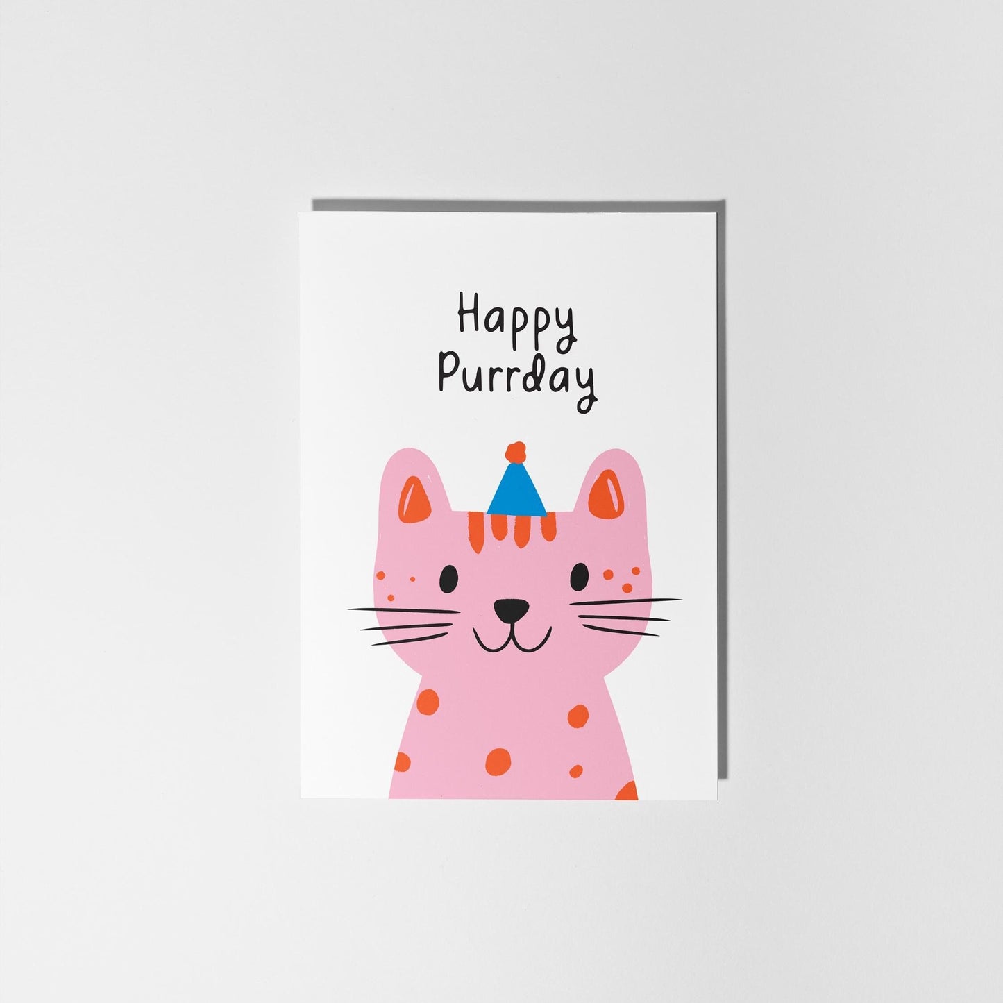 Happy Purrday - Cat Birthday Card - PulpKo