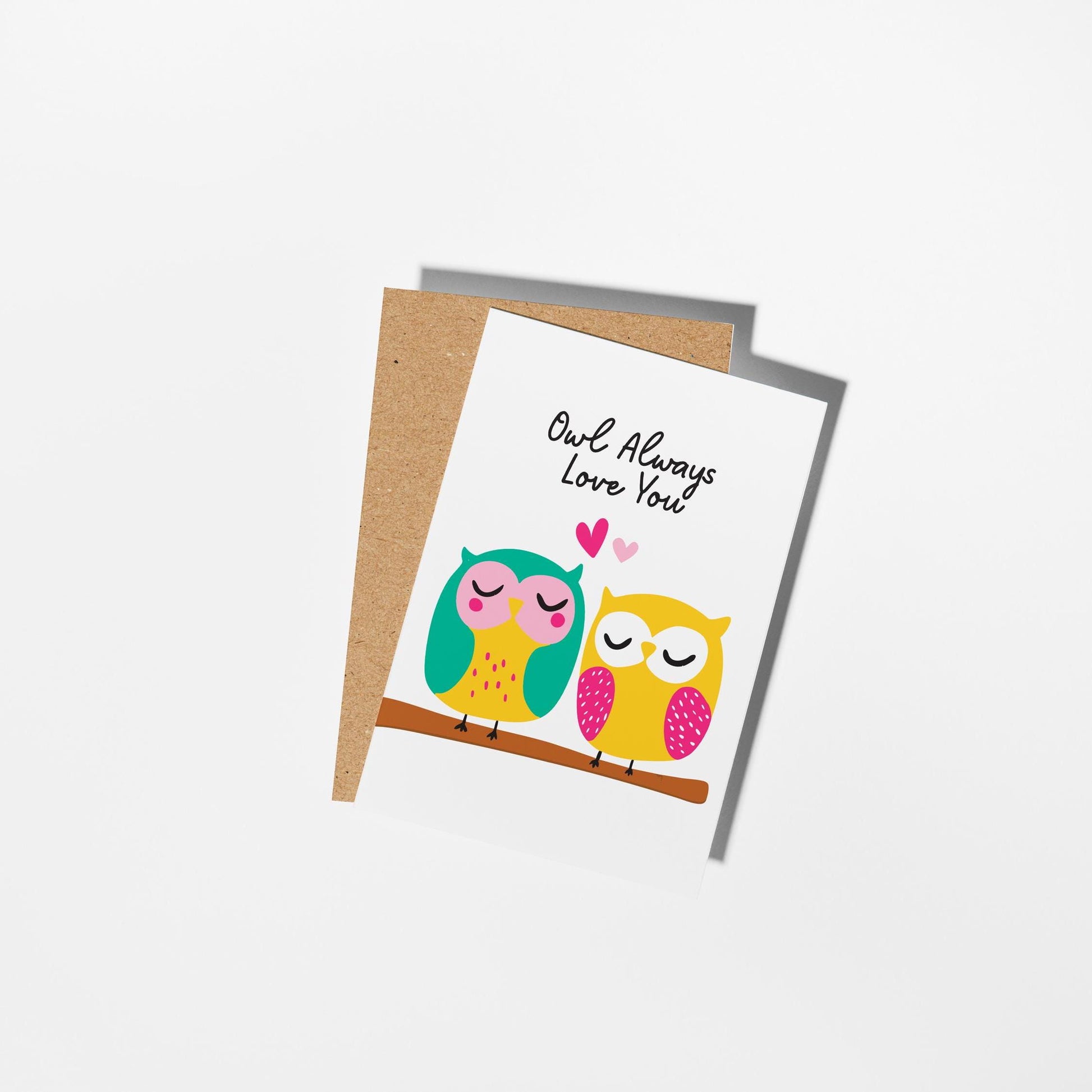 Owl Always Love You Card - Cute Pun Owl Greeting Card for Partner or Friend - PulpKo