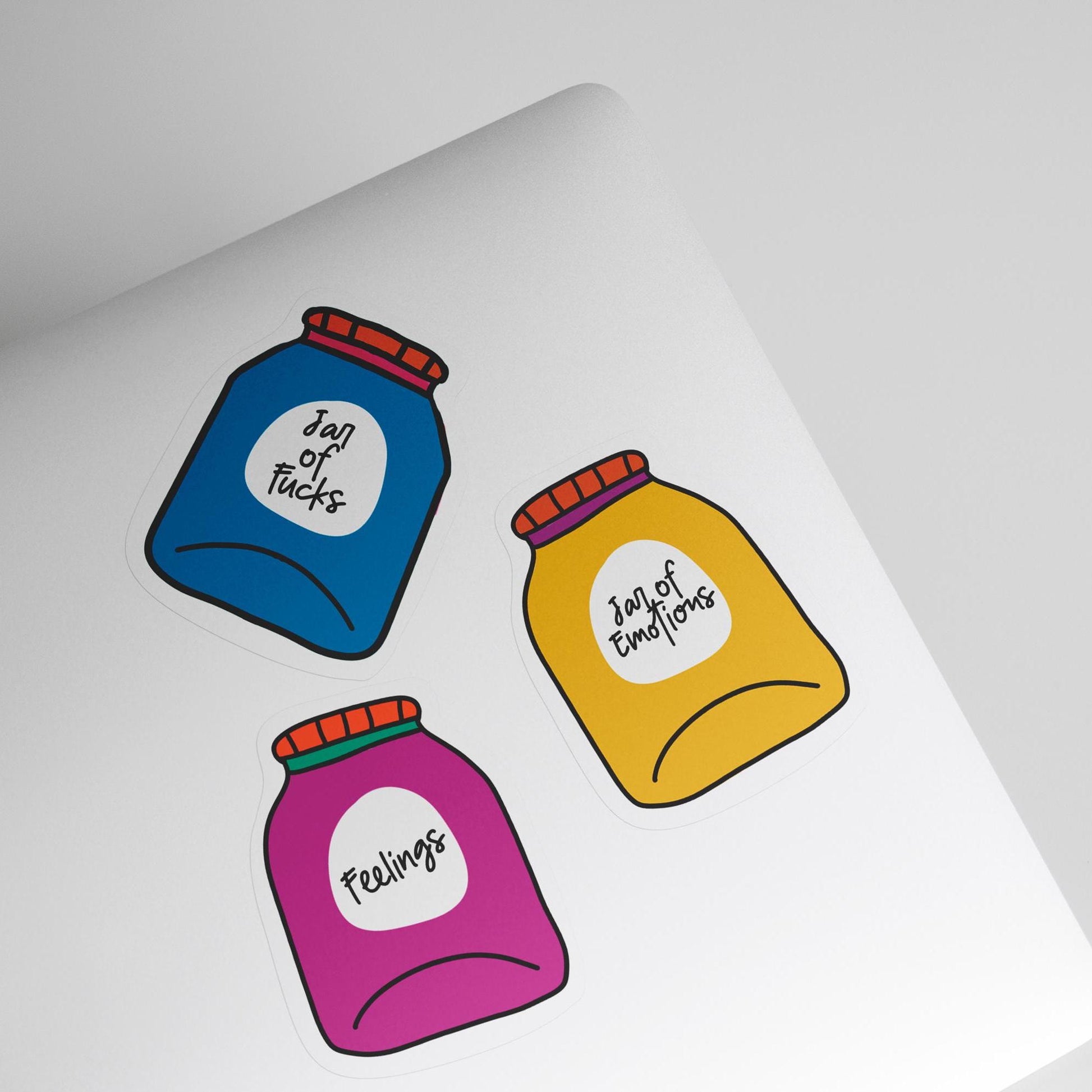 Funny Jar Sticker Set - PulpKo