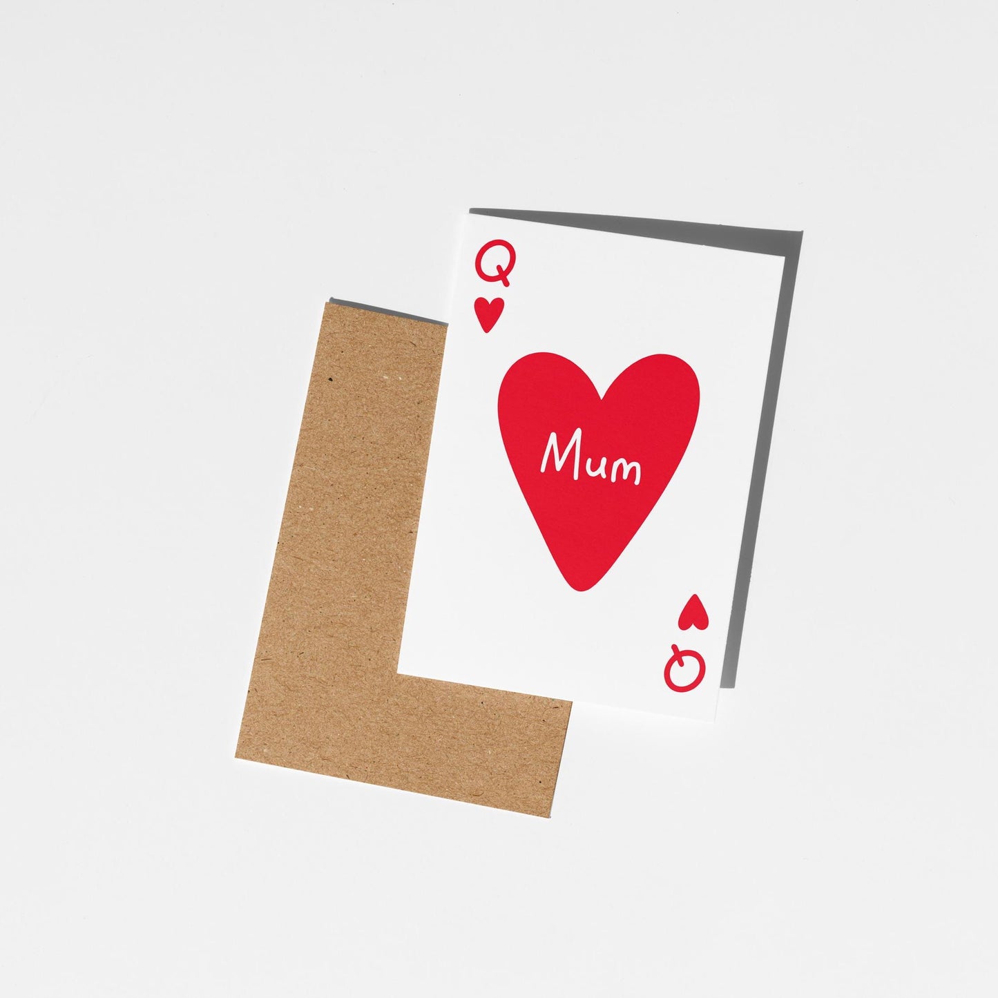 Queen of Hearts Card for Mum, Mother's Day Card, Mum Birthday Card - PulpKo