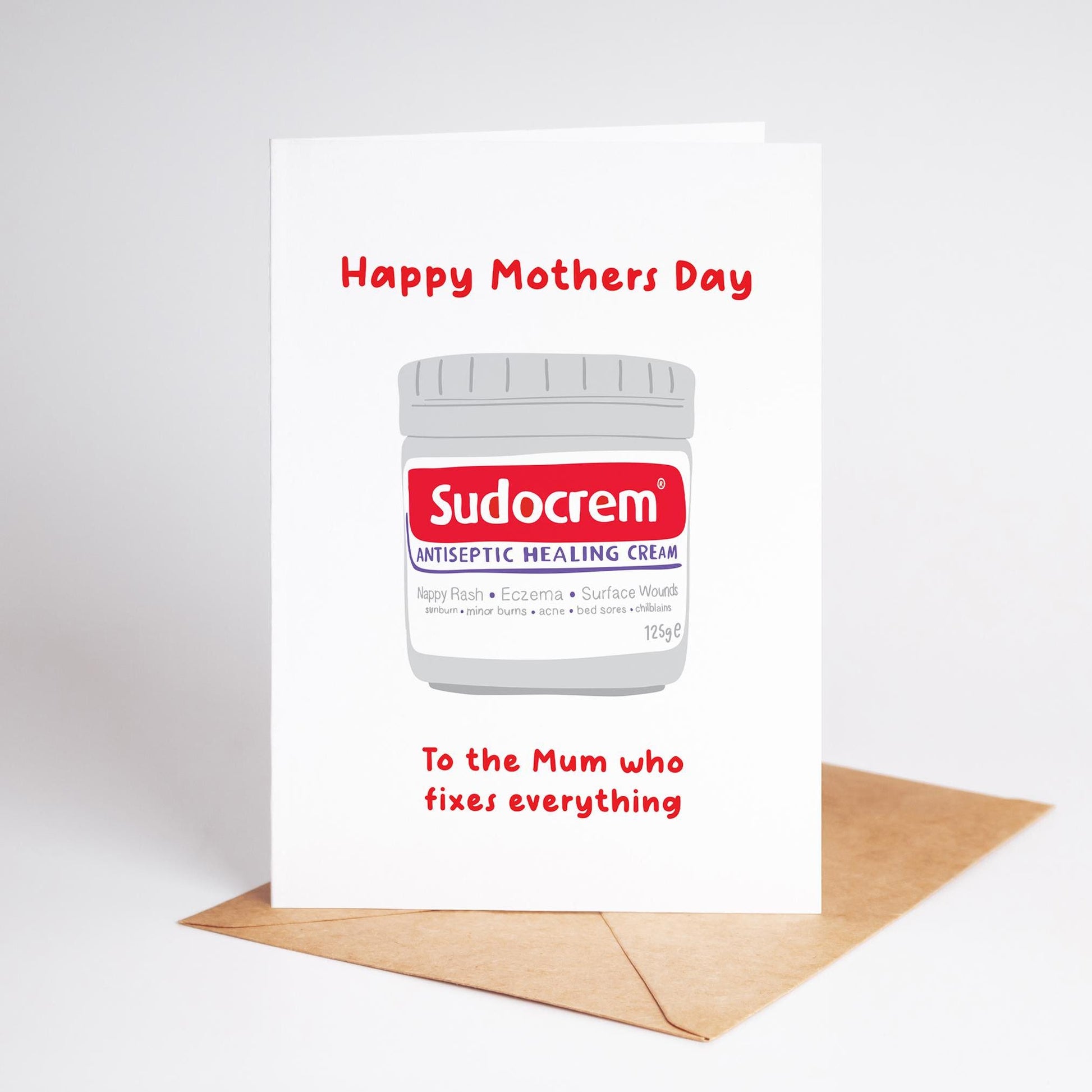 For the Mum Who Fixes Everything, Mum Appreciation Card Card for Mum, Mother's Day Card - PulpKo