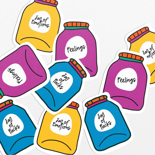 Funny Jar Sticker Set - PulpKo