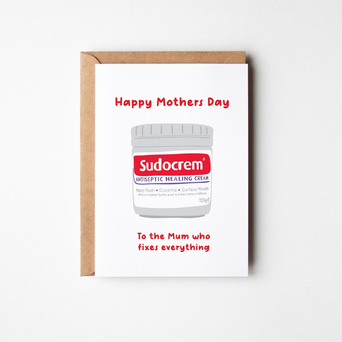 For the Mum Who Fixes Everything, Mum Appreciation Card Card for Mum, Mother's Day Card - PulpKo